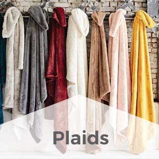 Large choix de plaids pour décorer votre canapé ou votre lit